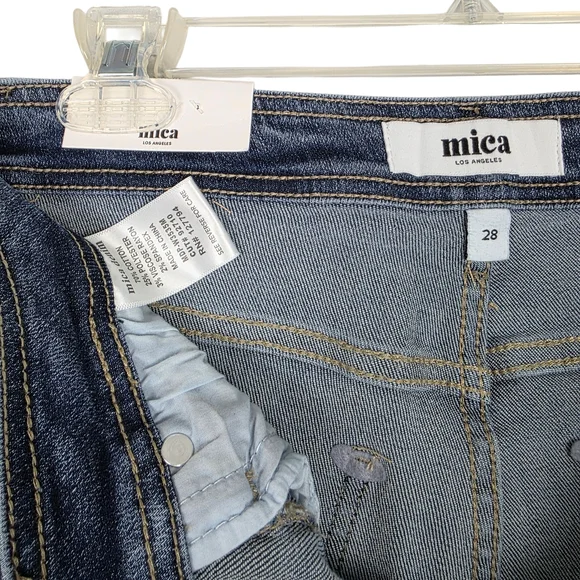 NWT Mica Jeans - High Rise Wide Leg Blue Denim Womens Jeans - Picture 12 of 16